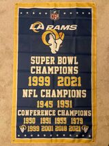 Los Angeles Rams super bowl championship banner flag - $18.99