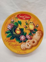 Santa Edwiges Birds Empty Butter Cookie Tin 5 1/2&quot; X 2 1/4&quot; - $235.67 MXN