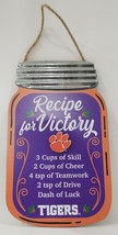 Forever Collectibles Tiger Recipe For Victory Mason Jar Hanging Sign - $19.79