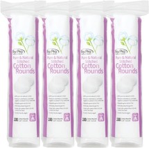 ForPro Pure &amp; Natural Stitched Cotton Rounds for Face (400-Count), 4 Pack - $22.01