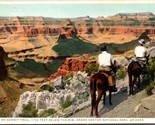 Hermit Trail Below Rim Grand Canyon Arizona AZ Fred Harvey Phostint Post... - $4.47