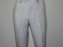 Men's ENZO 100% Linen Spring Summer Suit Light Weight Breathable E58302-4 Gray image 7