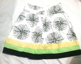 CATO GIRLS Multi-Color Floal Design Above Knee Cotton Skirt sz 16 - $8.42