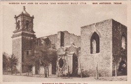 Mission San Joe De Acuna San Antonio Texas TX Postcard  - £2.39 GBP