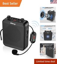 30W Personal PA System with Bluetooth &amp; Wireless Mic – Ideal for Present... - $93.91