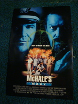 MCHALE&#39;S NAVY - MOVIE POSTER WITH TOM ARNOLD &amp; TIM CURRY - £16.78 GBP