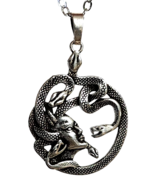 Medusa Pendant Necklace 24&quot; Chain Goddess Curse Queen Gorgon Jewellery B... - £10.32 GBP