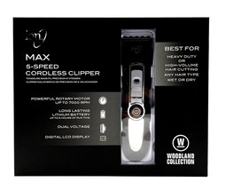 Ion Max 5-Speed Cordless Clipper Best For Heavy Duty - $143.96