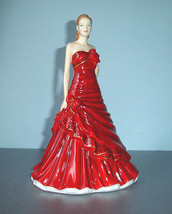 Royal Doulton Gabriella Pretty Ladies Figurine in Red Gown HN5560 New - £172.19 GBP