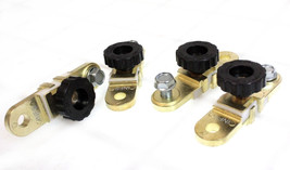 4x Side Mount Auto Battery Brass Terminal  Master Disconnect Kill Cut Of... - $24.30