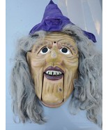 Gemmy Halloween Witch Greeter Animated Eyes light-mouth opens sings &quot;Evi... - £22.30 GBP