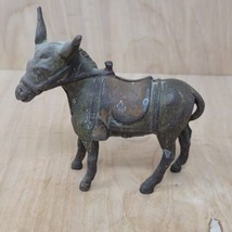 Vintage Cast Iron Donkey Burro Mule Still Penny Bank - $158.87