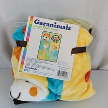 Garanimals Tiger Monkey Giraffe Elephant Bird Plush Throw Baby Blanket NEW - £78.83 GBP