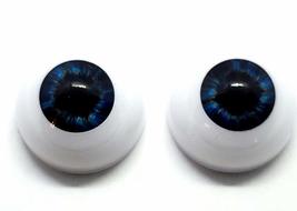 26mm Pair of Realistic Life Size Acrylic Half Round Hollow Back Eyes for Hallowe - £7.23 GBP