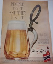 Carling Black Label Beer Magazine Print Ad 1959 - $8.20 CAD