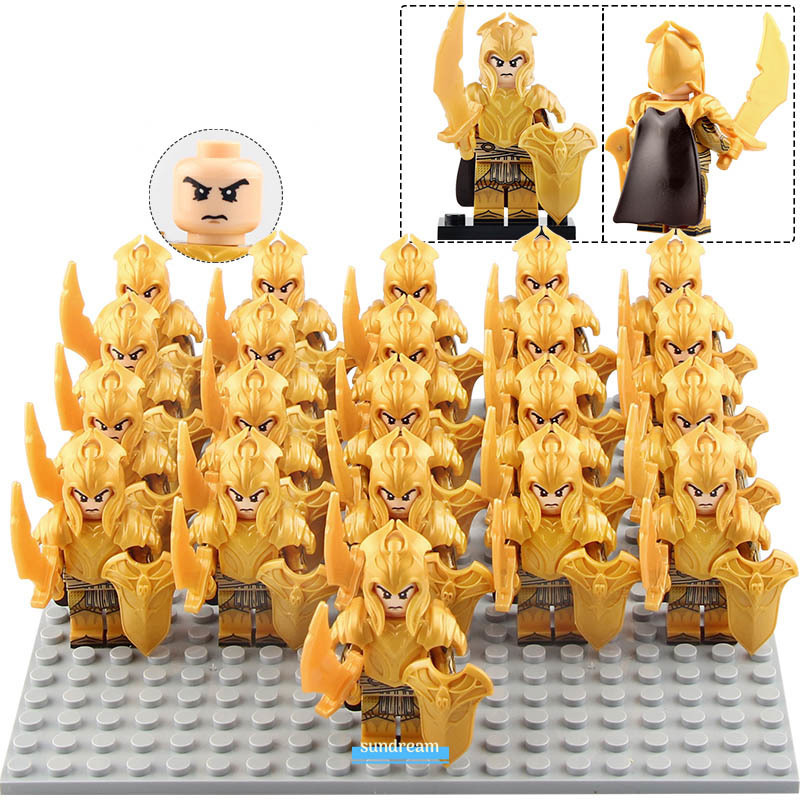 Lord of the Rings Armored Elf Warrior Lego Compatible Minifigure Brick Set 21Pcs