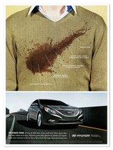 Hyundai Sonata Turbo Midsize Sedan Coffee Stain 2012 Full-Page Print Mag... - $9.70