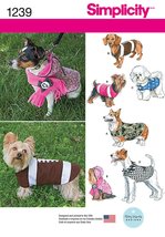 Simplicity 1239 Dog Coat Sewing Pattern, Fits Small, Medium, and Large Size Dogs - £7.98 GBP