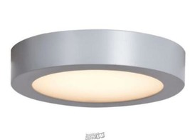 Ulko Exterior 14-Watt Silver Integrated LED Outdoor Flush Mount Light - £30.29 GBP