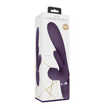 VIVE ENA Rechargeable Thrusting Silicone G-Spot Vibrator with Flapping Tongue an - £100.26 GBP