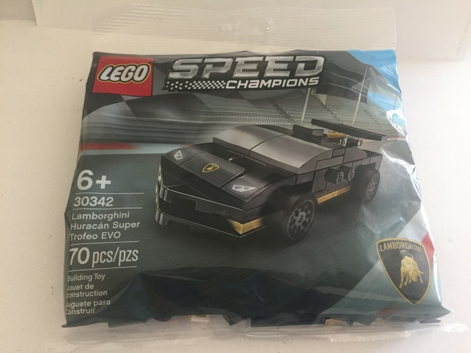 New Official Black Lamborghini Car Lego Mini Set Polybag - $15.26