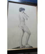 Reginald MASH Nude Framed Watercolor and Ink wash Signed in Pencil - $1,756.17 CAD