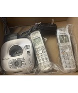 Refurbished panasonic cordless phone 6. 0 plus 2 phone one single Base - $23.38
