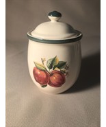 Casuals by China Pearl Apples 7 1/2” Ceramic Canister - £11.51 GBP