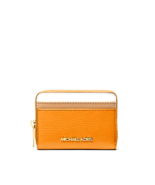 New Michael Kors Jet Set Travel Medium Zip Around Card Case Wallet Pop O... - $863.38 MXN
