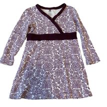 Tea Collection Sz 5 A-Line Lilac/White Dress - $175.47 MXN