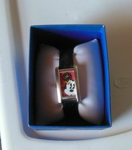Disney Mickey Mouse Timex &quot;Gosh&quot; Watch  Red Face Leather Band - $57.92