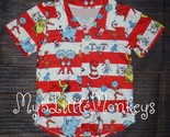 NEW Boutique Dr Seuss Cat in the Hat Boy Short Sleeve Button Up Shirt - $13.99