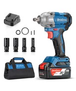 Dong Cheng 20V Cordless Impact Wrench Max Torque 360 ft-lbs 488N.m 1/2 i... - $81.38