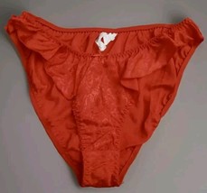 Vintage The Lingerie Collection 80s Flutter Red Hi-Cut Lingerie Panties ... - $148.50
