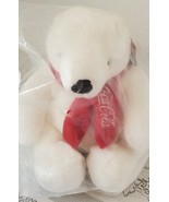 Coca Cola Boyds Polar Bear Plush Stuffed Animal Holiday Red Scarf 9&quot; NWT... - $22.00