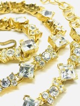 Vintage Monet Gold Tone Rhinestone Necklace 17” - $37.39