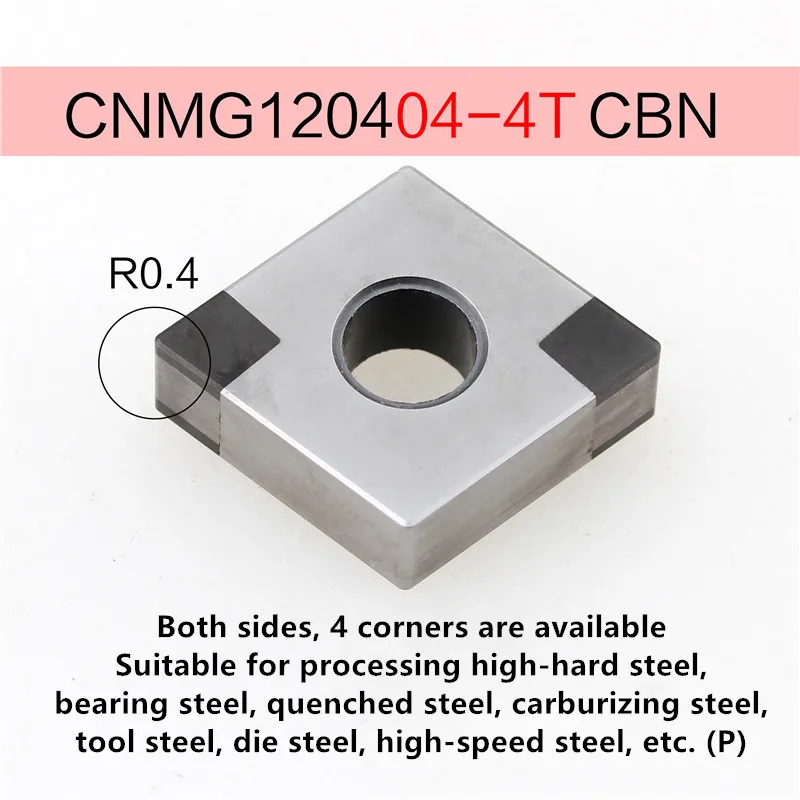 1PC CNMG120404 CNMG120408 4T CBN Turning Tools Lathe Cutting Cutter Tool... - $157.94