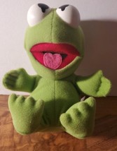 Vintage 1987 Kermit The Frog Henson Muppet Babies Green Plush Stuffed Animal - £12.45 GBP