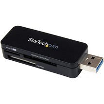 StarTech.com USB 3.0 Multimedia Memory Card Reader - Portable SDHC MicroSD Card  - £30.36 GBP