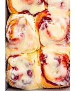 Cherry Homemade Rolls, Old Fashioned Baked Cherry Rolls, Cherry Roll Pas... - $36.00
