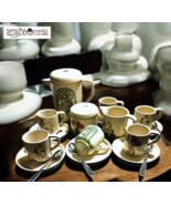 Rometti coffee service for 6 people complete with coffee pot, milk jug a... - $2,748.93 MXN
