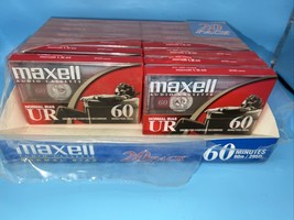 Maxell Audio Cassette Tapes Lot of 15 Sealed UR 60 Normal Bias NOS - £32.04 GBP