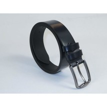Men's Belt By PICCODER Turkey Genuine Leather Solid 3000 Navy Blue image 2