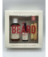 Cremo Men’s Heritage Red 508 Beard Grooming Set Beard Wash, Oil &amp; Brush NEW - €17,35 EUR