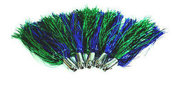 Almost Alive Lures Green/Blue Mylar Jet Head Big Game Trolling Lures - £29.44 GBP