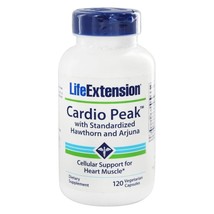Life Extension Cardio Peak with Standardized Hawthorn and Arjuna,120Veg ... - £21.39 GBP
