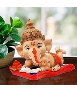 Bal Ganesha divine figurine Handcrafted for home decor puja remove obsta... - £29.21 GBP