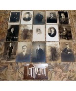 Handsome &amp; Rugged Young Gents (16) Pre-1920 RPPC Postcards Group Lot - $19.75