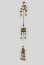 Wonderlist Handicrafts Brass Wall Hanging Lakshmi Ganesh Om Good Luck Wi... - $18.60
