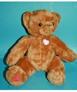 Cherished Teddies Teddy Bear 8&quot; Brown Plush Soft Toy Hearts Stuffed Anim... - $306.53 MXN